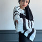[Deena's Collection] Striped Long-sleeve Knitted Sweater - Maison Seoul
